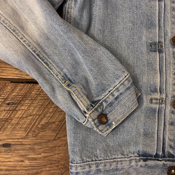 Y2K Polo Ralph Lauren Denim Denim Jacket Small 8-10 Blue‎ Cotton - Picture 6 of 7